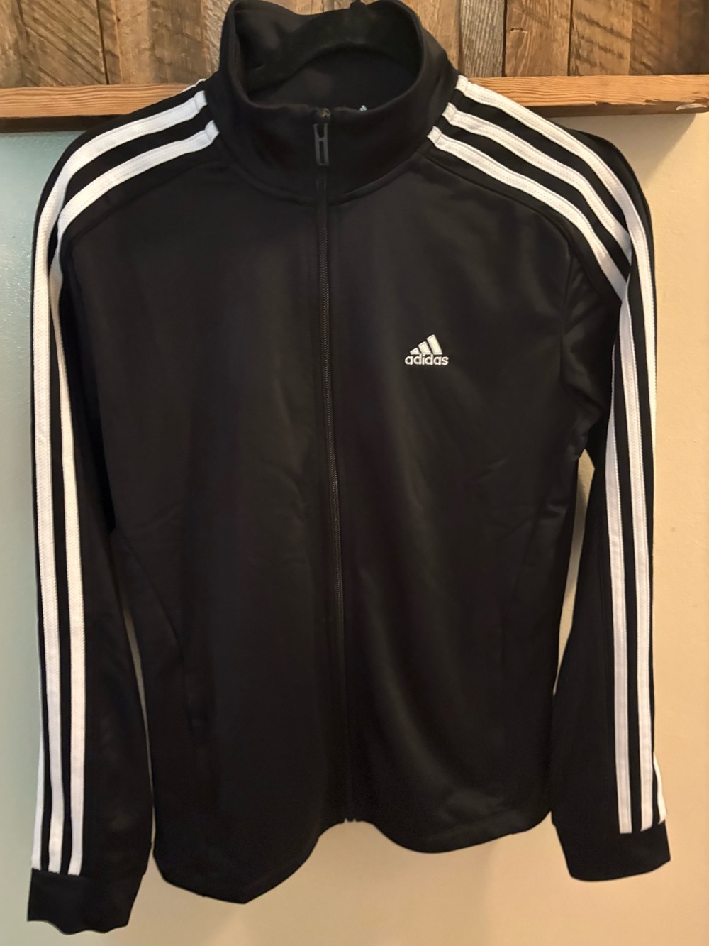 Adidas Classic 3 Stripes Track Jacket Small Black White